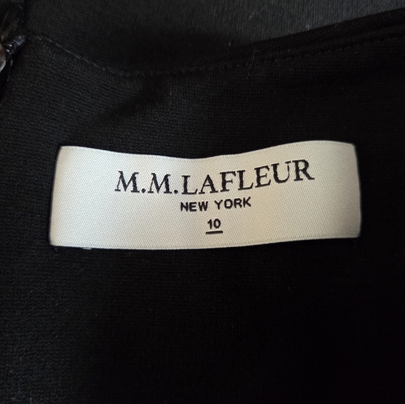 MM LAFLEUR Rachel Midi Black Sleeveless Dress Size 10 - Picture 7 of 9